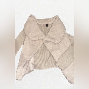 faux fur cardigan